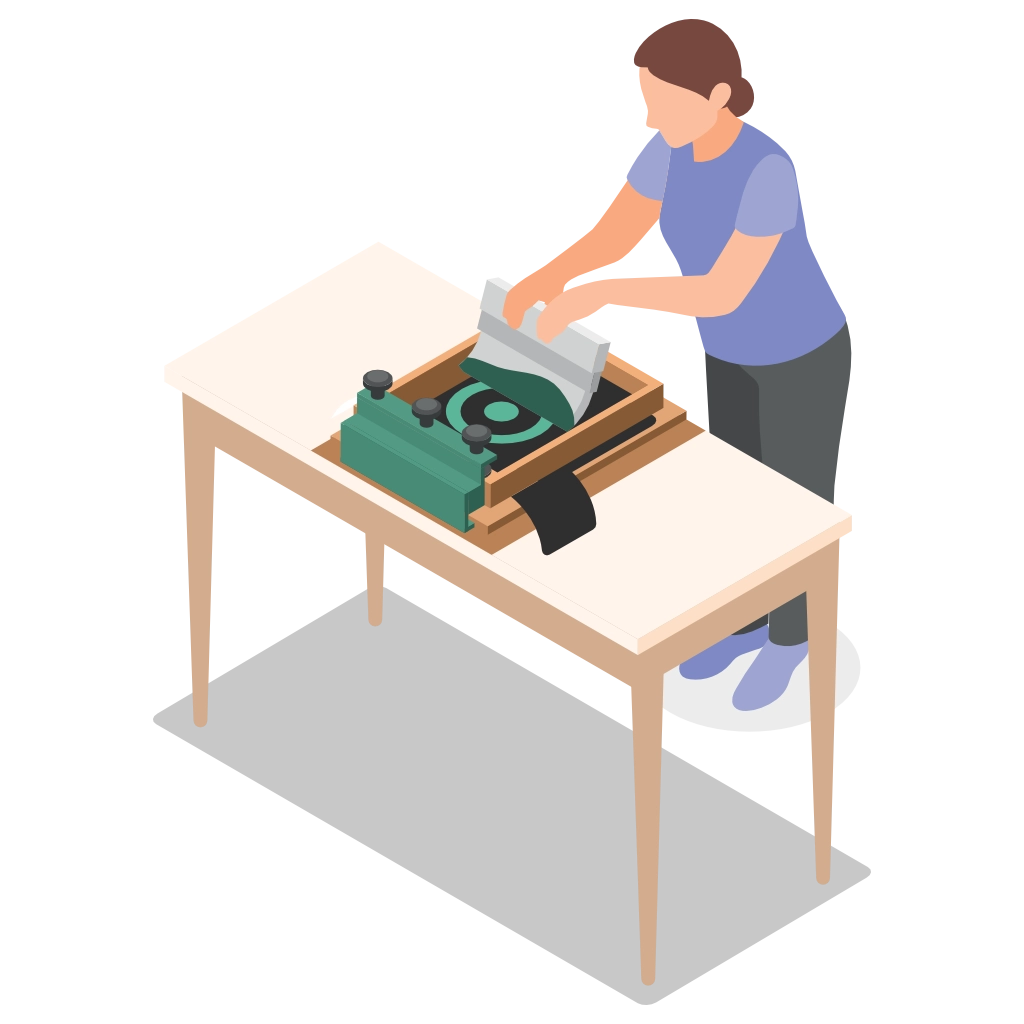 Siebdruck Aufträge, local, dortmund im atelier backstage.