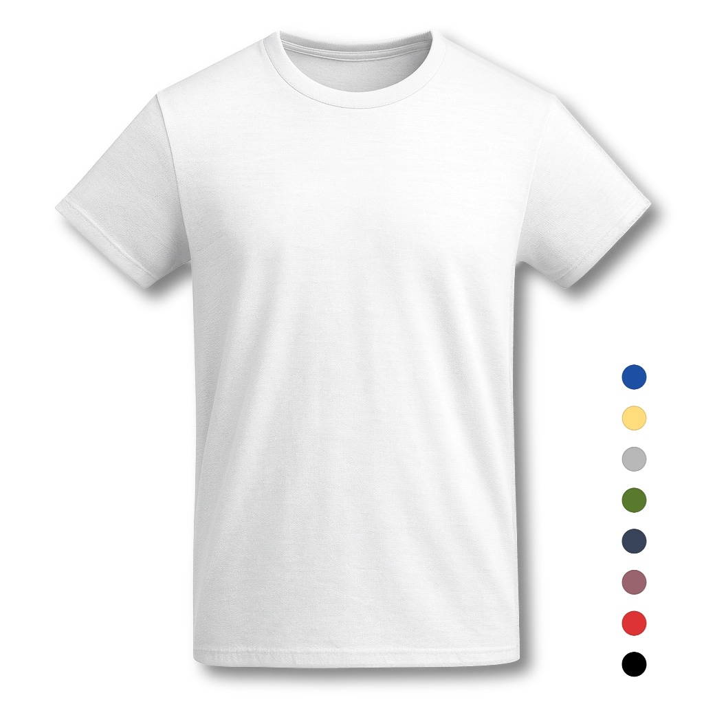 Weisses T-Shirt aus Bio-Baumwolle, vegan und fair produziert